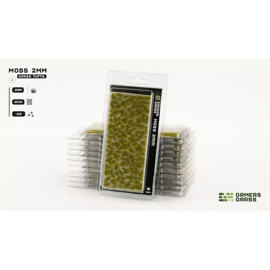 Moss Grass Tufts 2mm - Model Basing - Gamers Grass