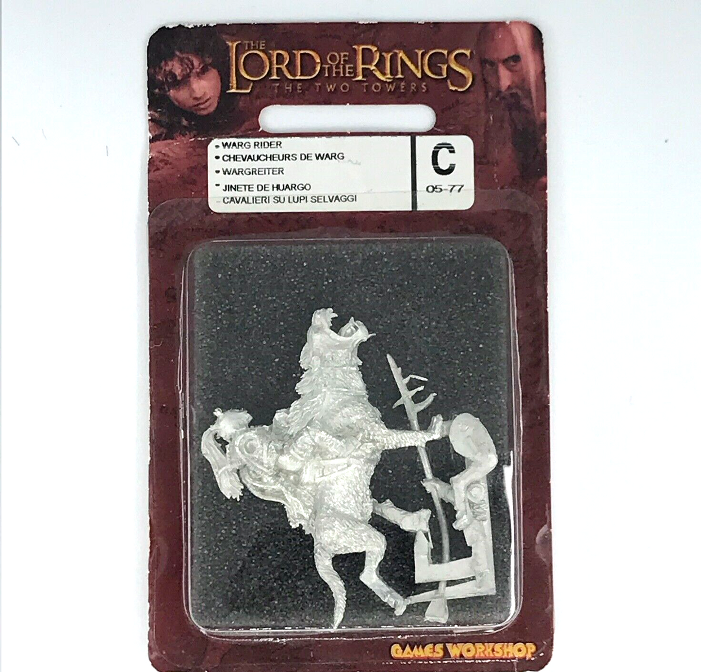 Metal Orc Warg Rider Blister - LOTR Warhammer / Lord of the Rings C403