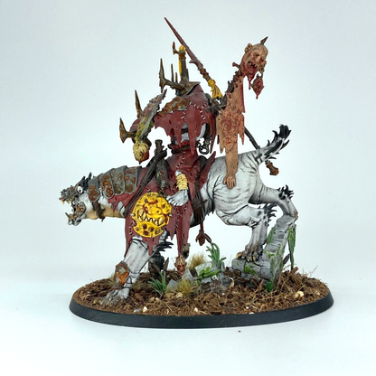 Orruk Warclans Killaboss on Great Gnashtoof - Painted Warhammer Age of Sigmar