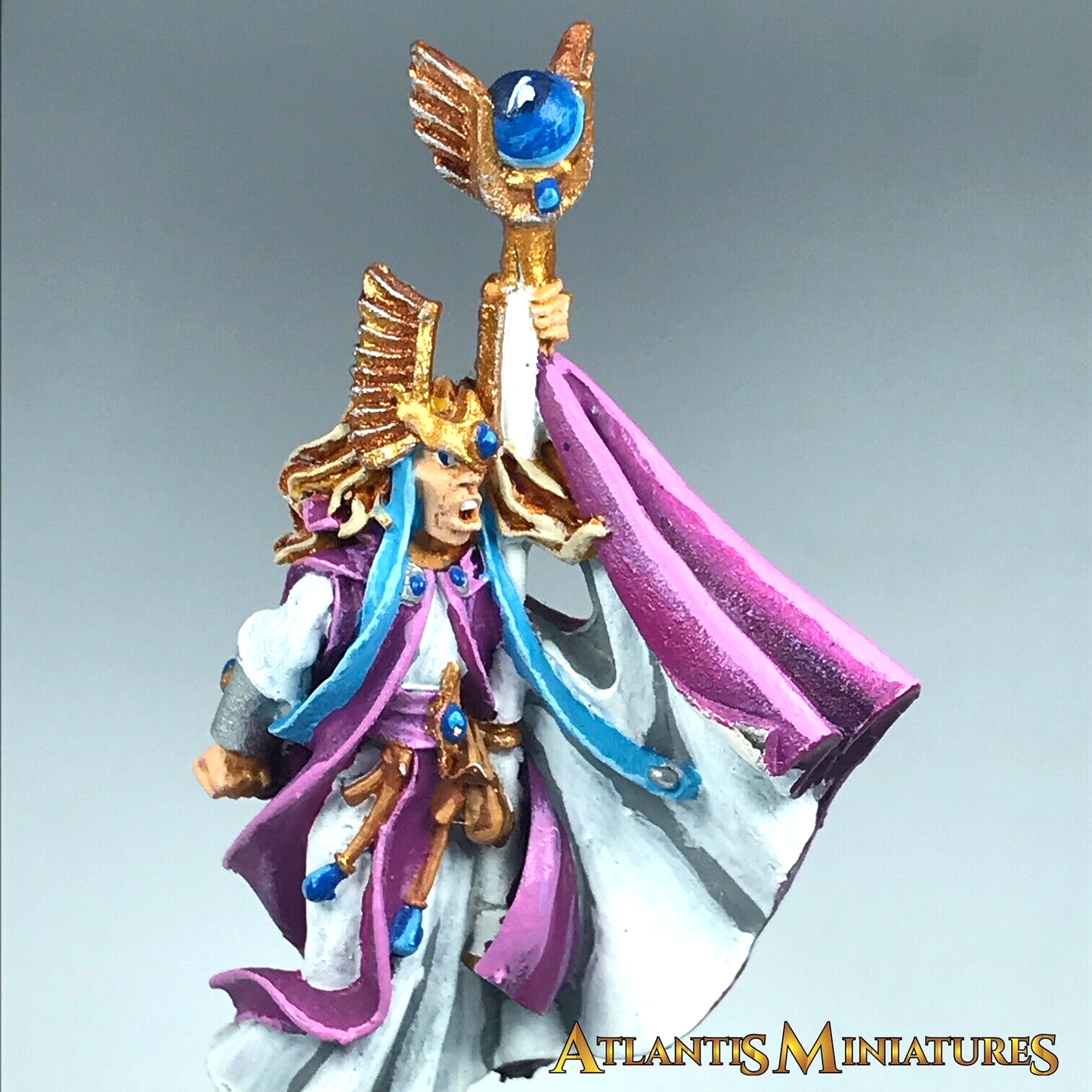 Classic High Elf Elves Mage Sorcerer Hero - Painted - Warhammer Fantasy X6362