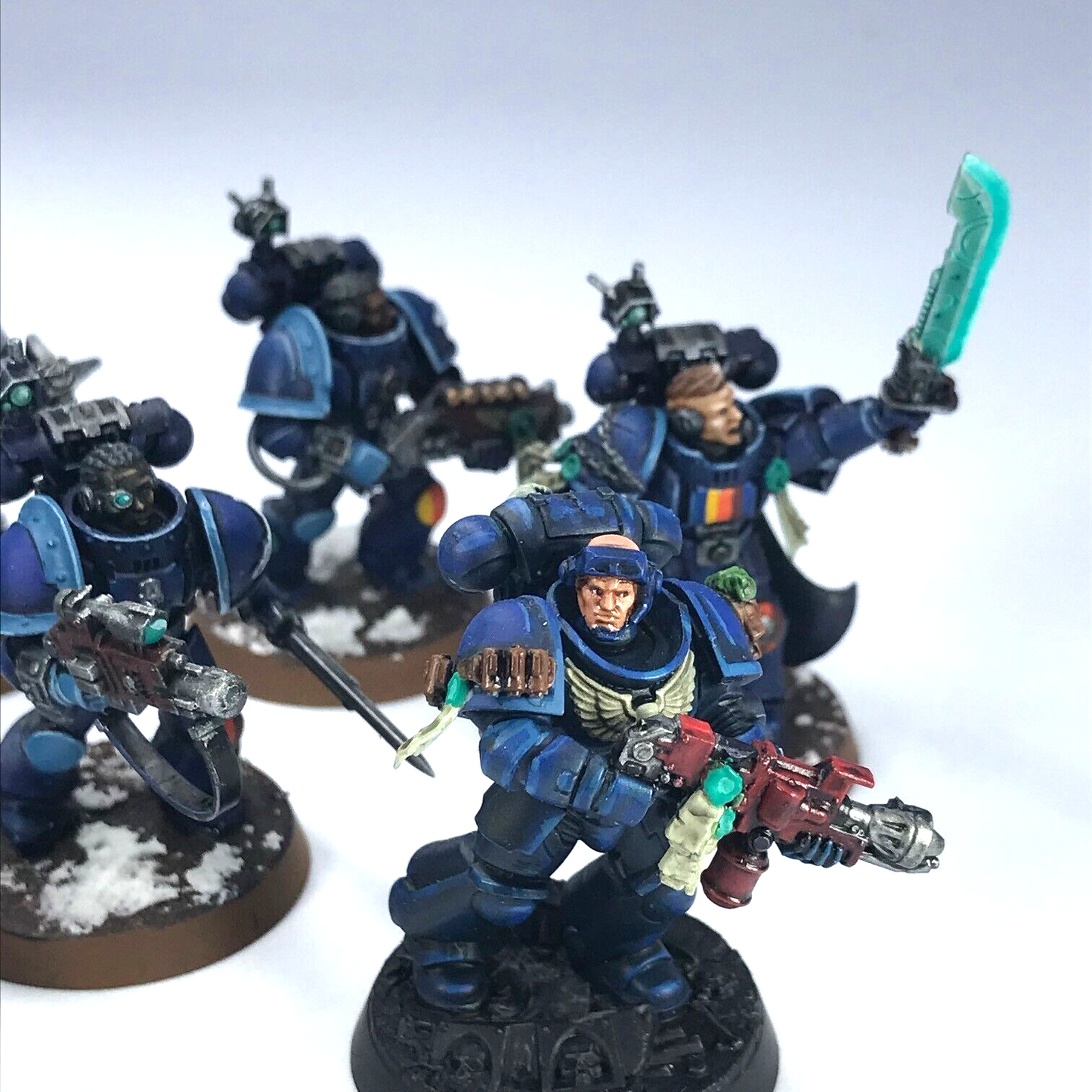 Space Marines Ultramarines Veteran Squad Painted - Warhammer 40K C75