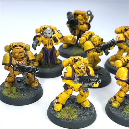 Imperial Fists Tactical Squad Space Marines - Painted - Warhammer 40K C3591