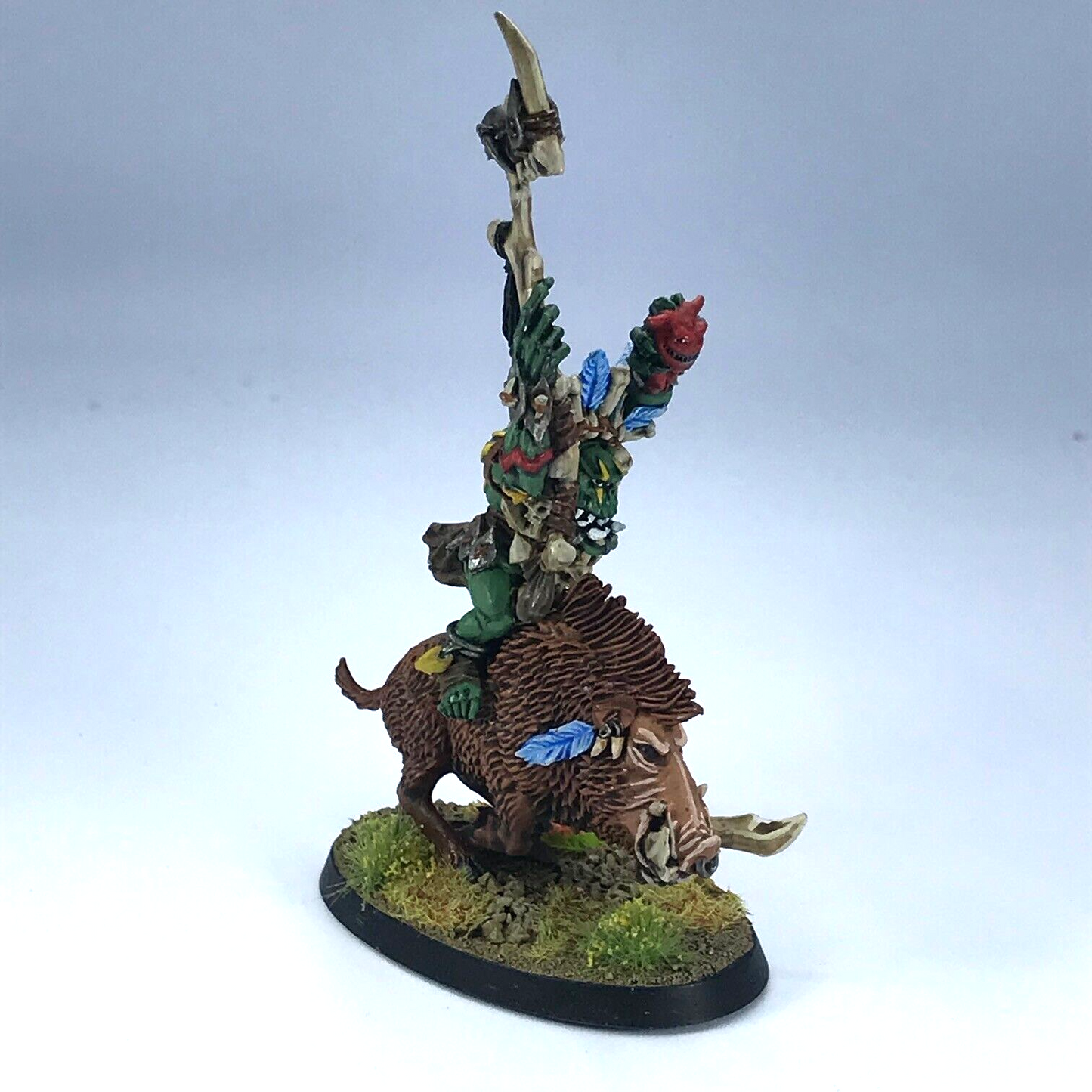 Orruk Warclans Savage Orruk Orc Shaman - Painted - Warhammer Age of Sigmar C4157