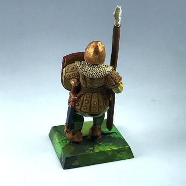 Metal Classic Bretonnian Men At Arms Spearman - Painted Warhammer Fantasy X10816