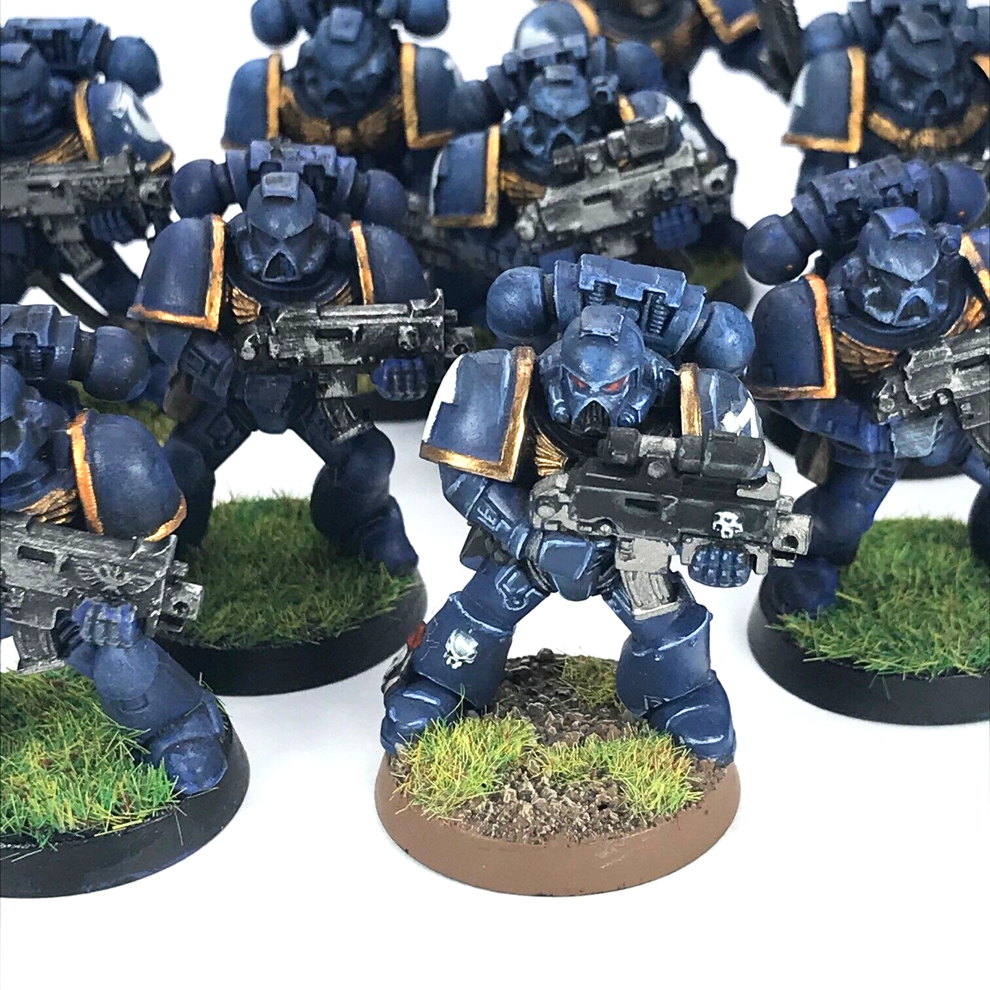 Classic Space Marine Ultramarine Tactical Squad - Painted - Warhammer 40K C2225