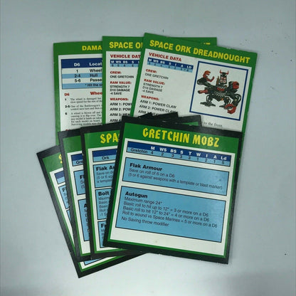 Classic Space Ork Reference Cards - Warhammer 40K W75