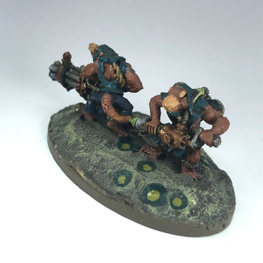 Skaven Ratling Gun Team - Warhammer Fantasy Games Workshop Painted Metal X7094