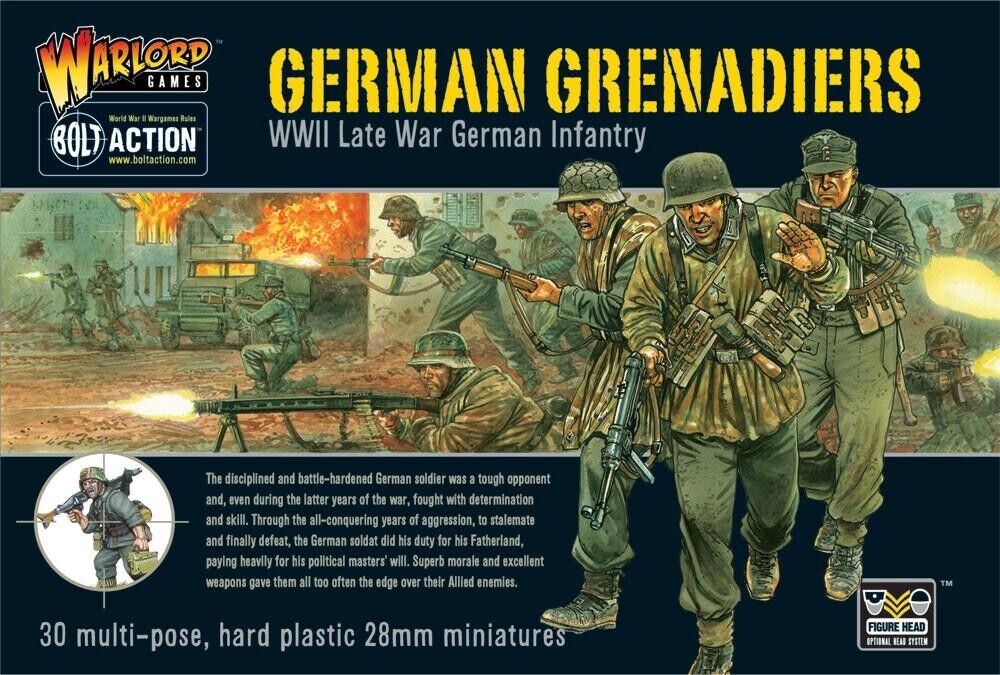 German Grenadiers Infantry - Brand New - Warlord Games Bolt Action Miniatures