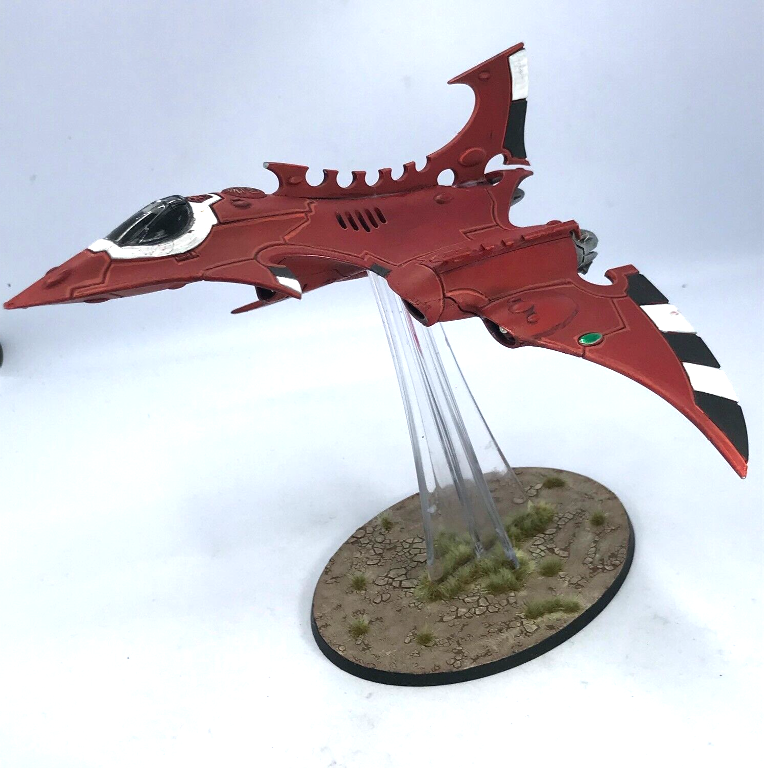 Aeldari Hemlock Wraithfighter Aircraft 1 Eldar - Painted - Warhammer 4