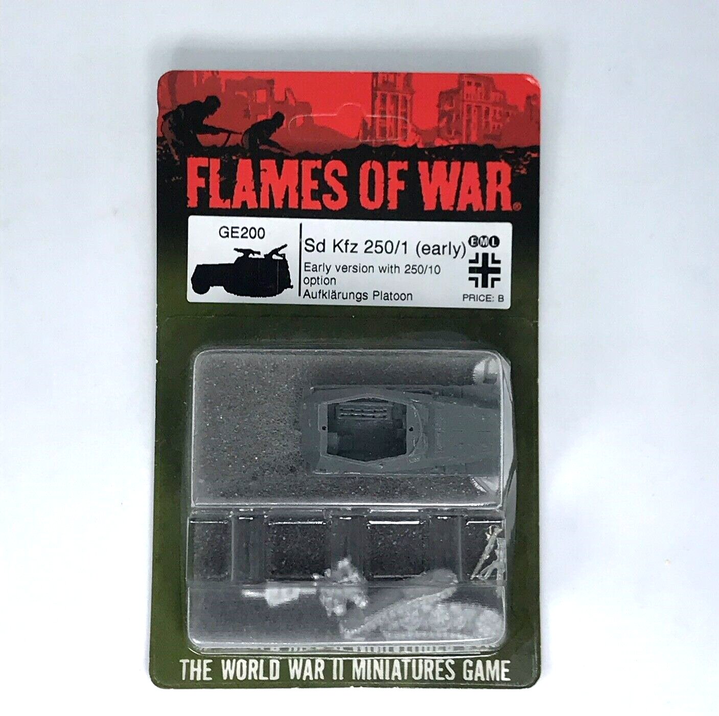 WW2 Axis Sd Kfz 250/1 Halftrack (early) - Sealed Blister - Flames of War C1151