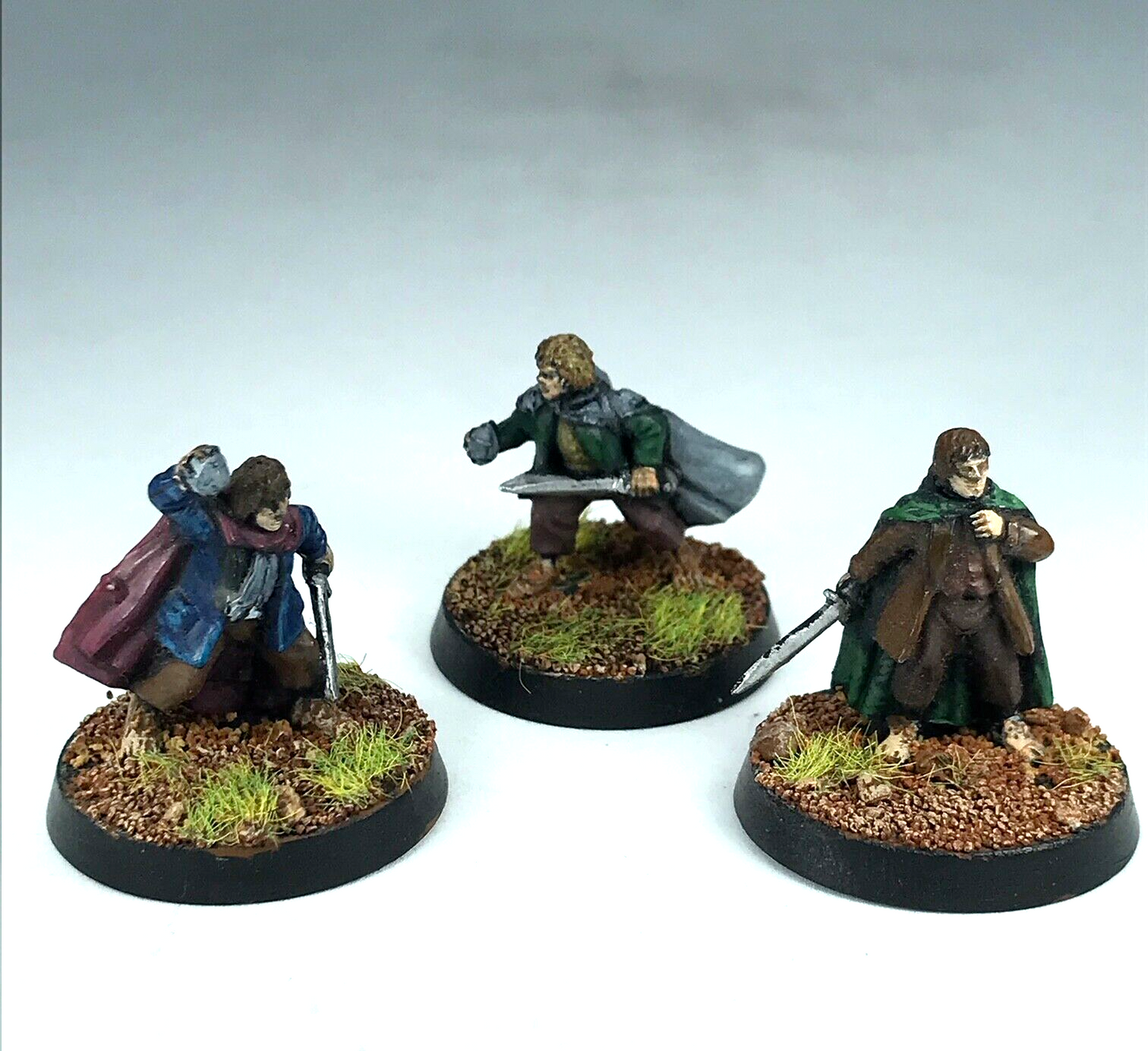 Hobbits Fellowship - LOTR / Warhammer / Lord of the Rings Painted Plastic X1880