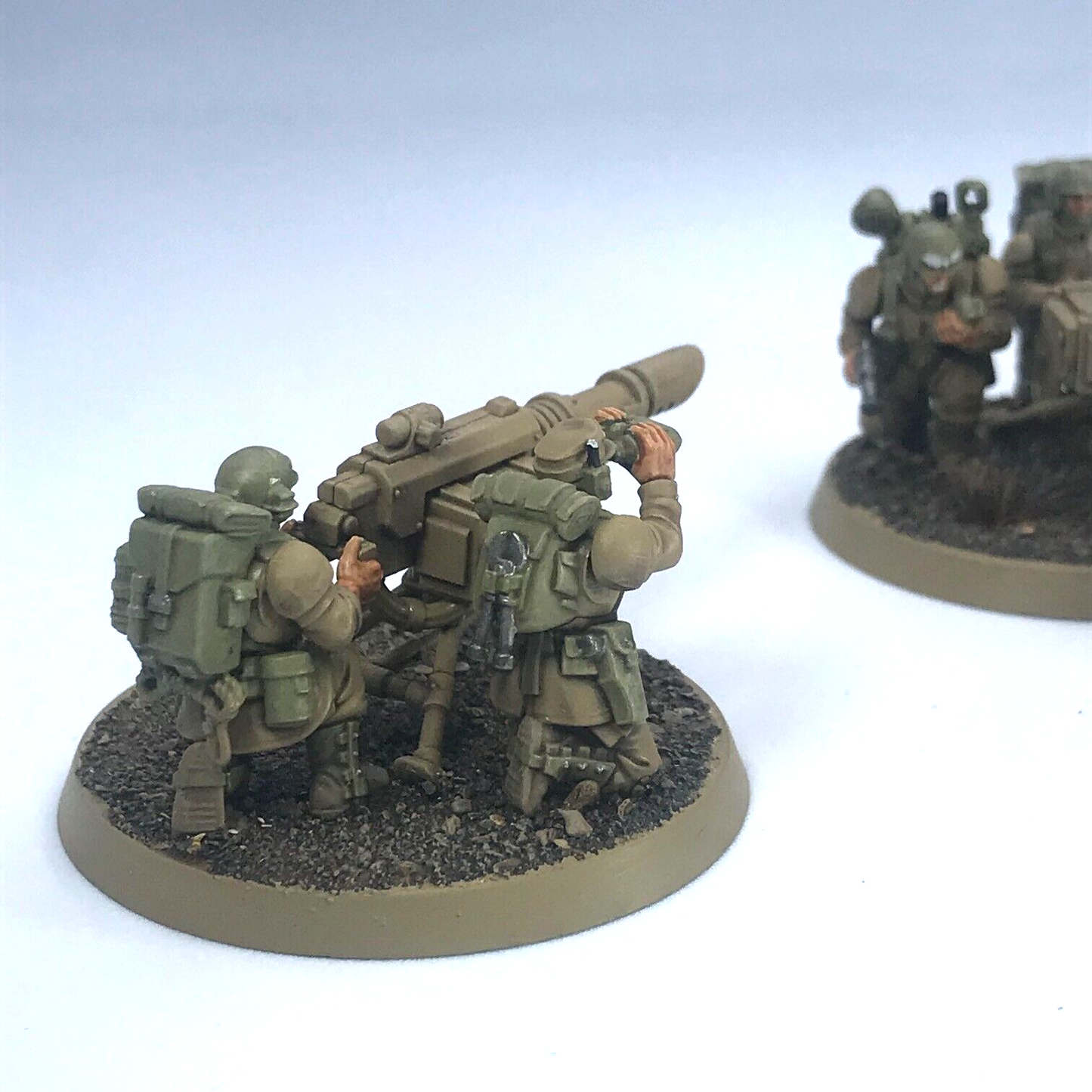 Heavy Weapons Squad Imperial Guard Astra Militarum Warhammer 40K Painted C3957