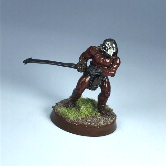 Uruk Hai Beserker - LOTR Warhammer Lord of the Rings Painted Metal X7248