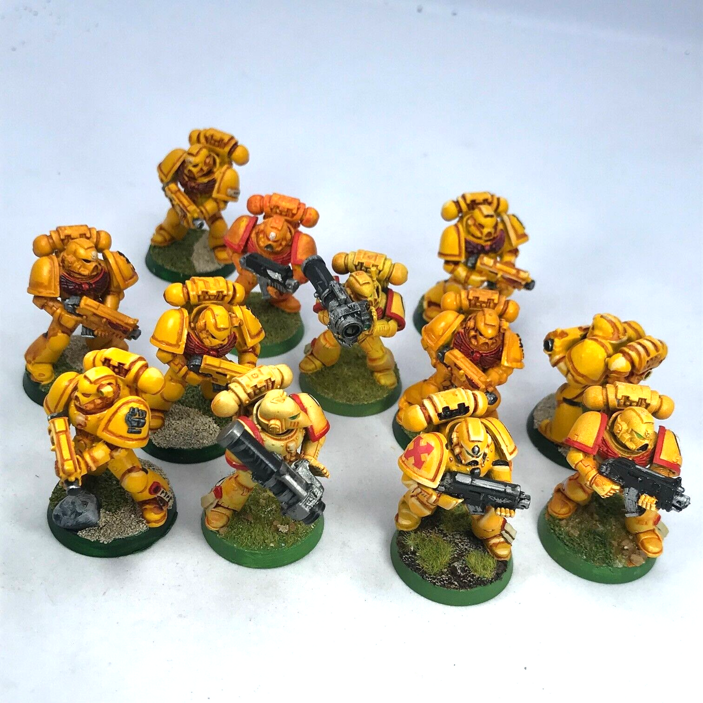 Classic Imperial Fist Tactical Squad Space Marines - Painted Warhammer 40K C3438