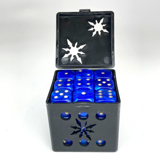 Chaos D6 Dice Set & Scatter Die - Blue - Warhammer 40K Games Workshop X14243