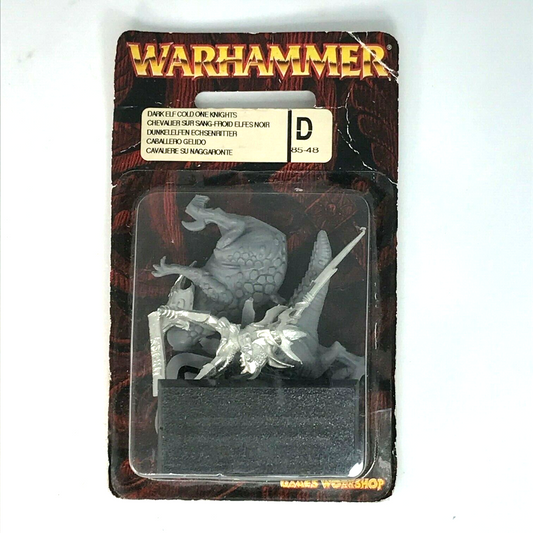 Metal Dark Elf Elves Cold One Knight Blister - Warhammer Fantasy C2272