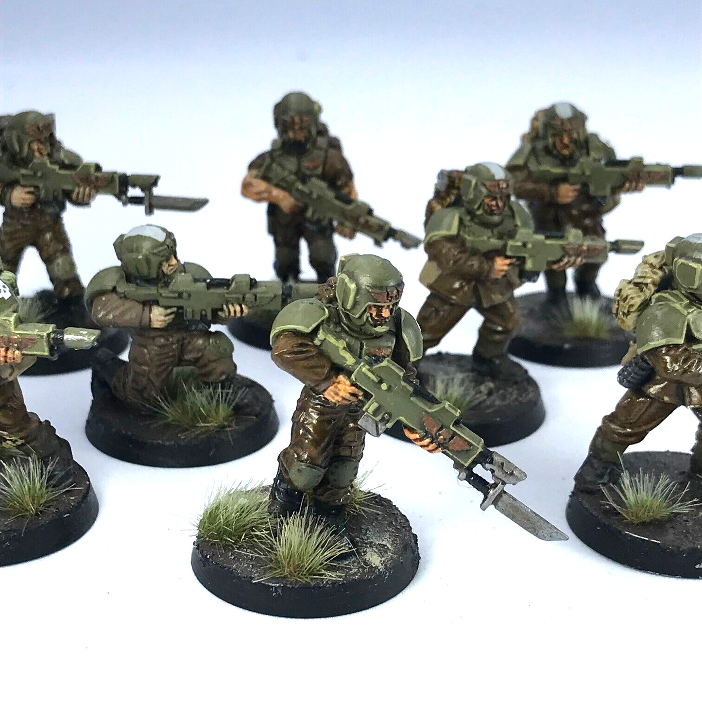 Classic Cadian Infantry Squad Imperial Guard - Painted - Warhammer 40K GW C644