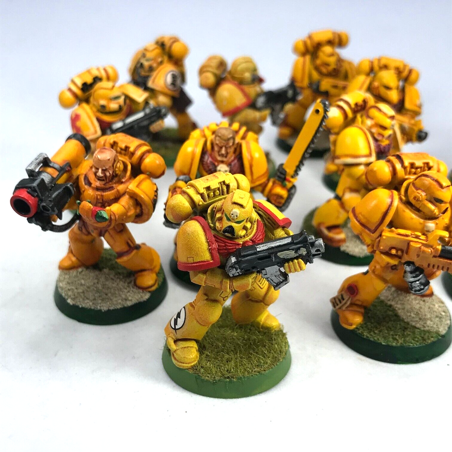 Classic Imperial Fist Tactical Squad Space Marines - Painted Warhammer 40K C3439