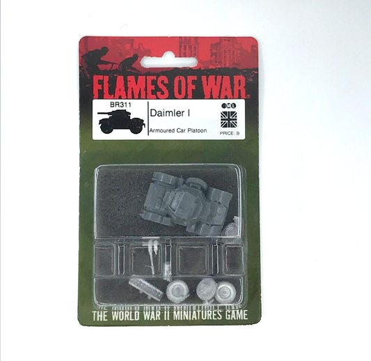 WW2 Allied British Daimler Armoured Car - Sealed Blister - Flames of War C1458