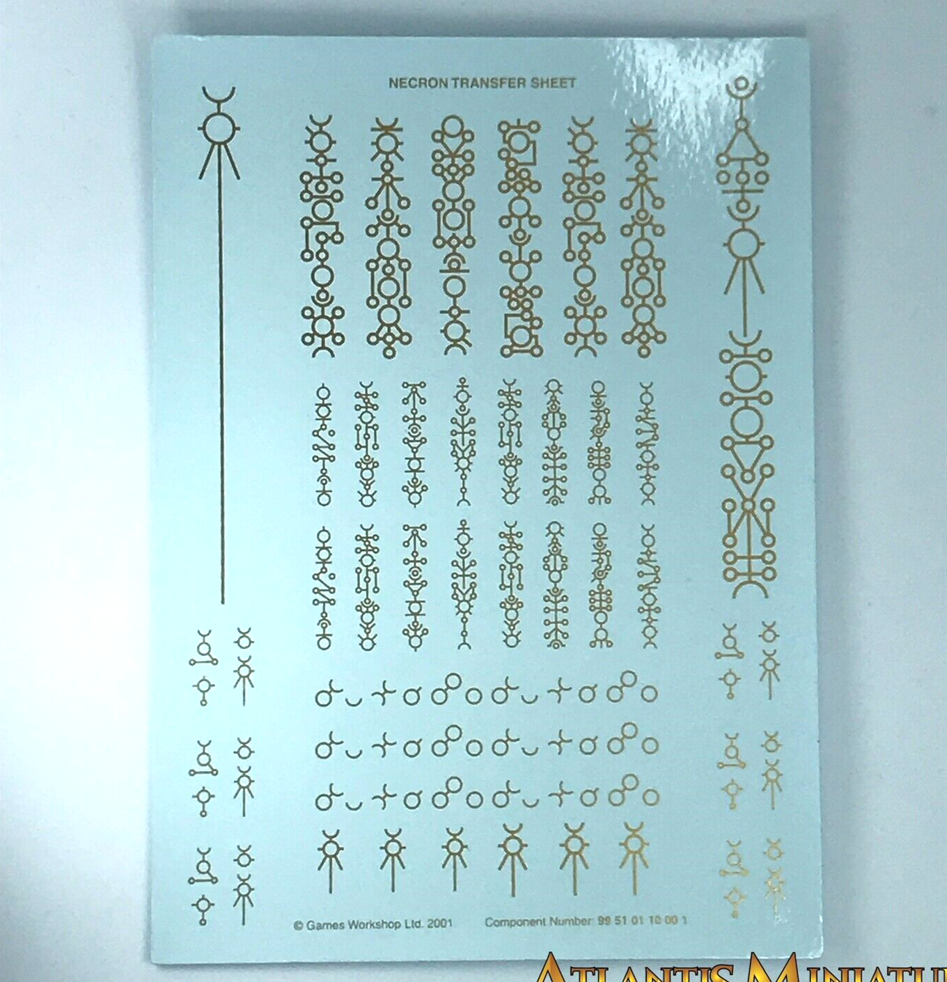 Necron Transfer Sheet Warhammer 40K Games Workshop T123