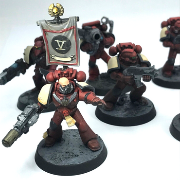 Blood Angel Squad Space Marines - Painted - Warhammer 40K C1173