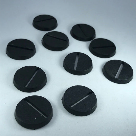 Original GW Dated 1992 25mm Round Bases Slotta - Warhammer Games Workshop X5424