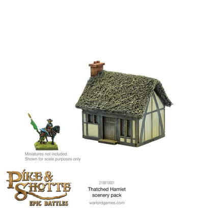 Thatched Hamlet Scenery Pack - Pike & Shotte Epic Miniatures Warlord Games