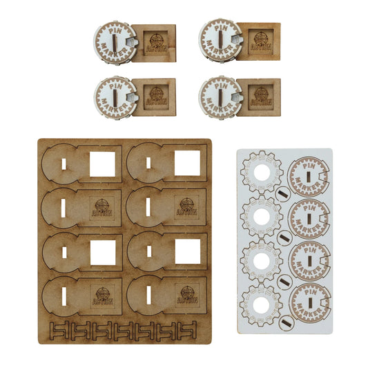 Bolt Action Unit Pin Markers (MDF) - Brand New - Warlord Games Bolt Action