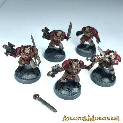 Painted Blood Angel Scout Squad Space Marine - Warhammer 40K C931