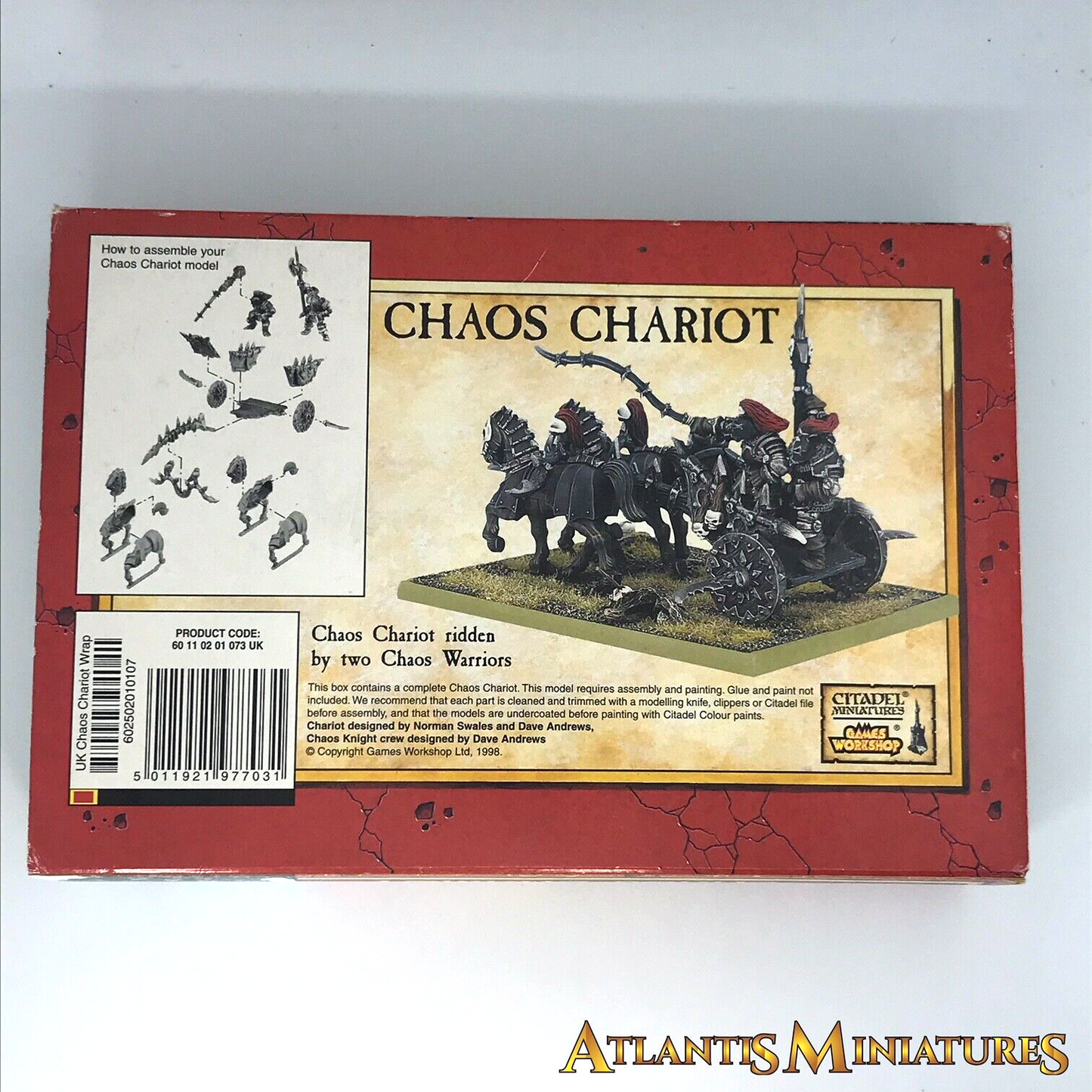 Warriors of Chaos Chariot - Boxed & Unpainted - Classic Warhammer Fantasy W10