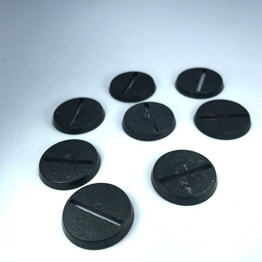 Original Games Workshop 25mm Round Slotta Bases Dated 2005 Warhammer 40K X6528