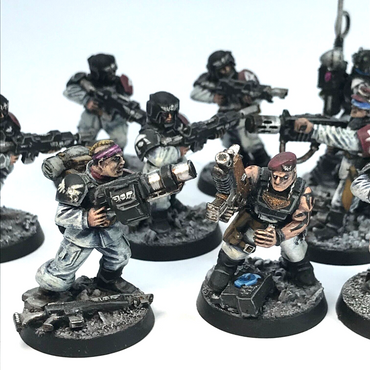 Part Converted Cadian Squad Imperial Guard Painted - Warhammer 40K C2588