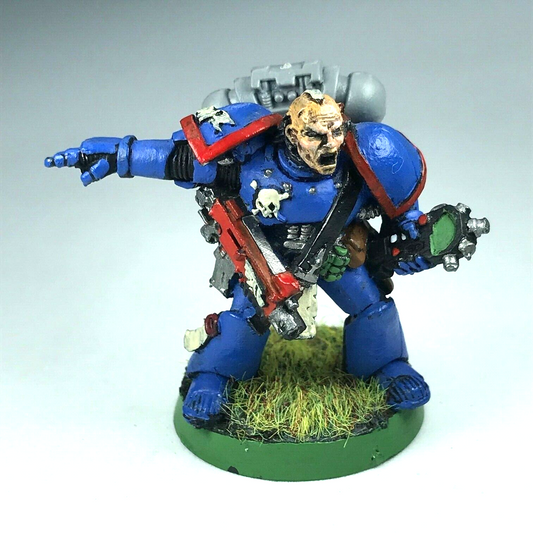 Classic Metal Space Marines Veteran Sergeant - Painted - Warhammer 40K X7858