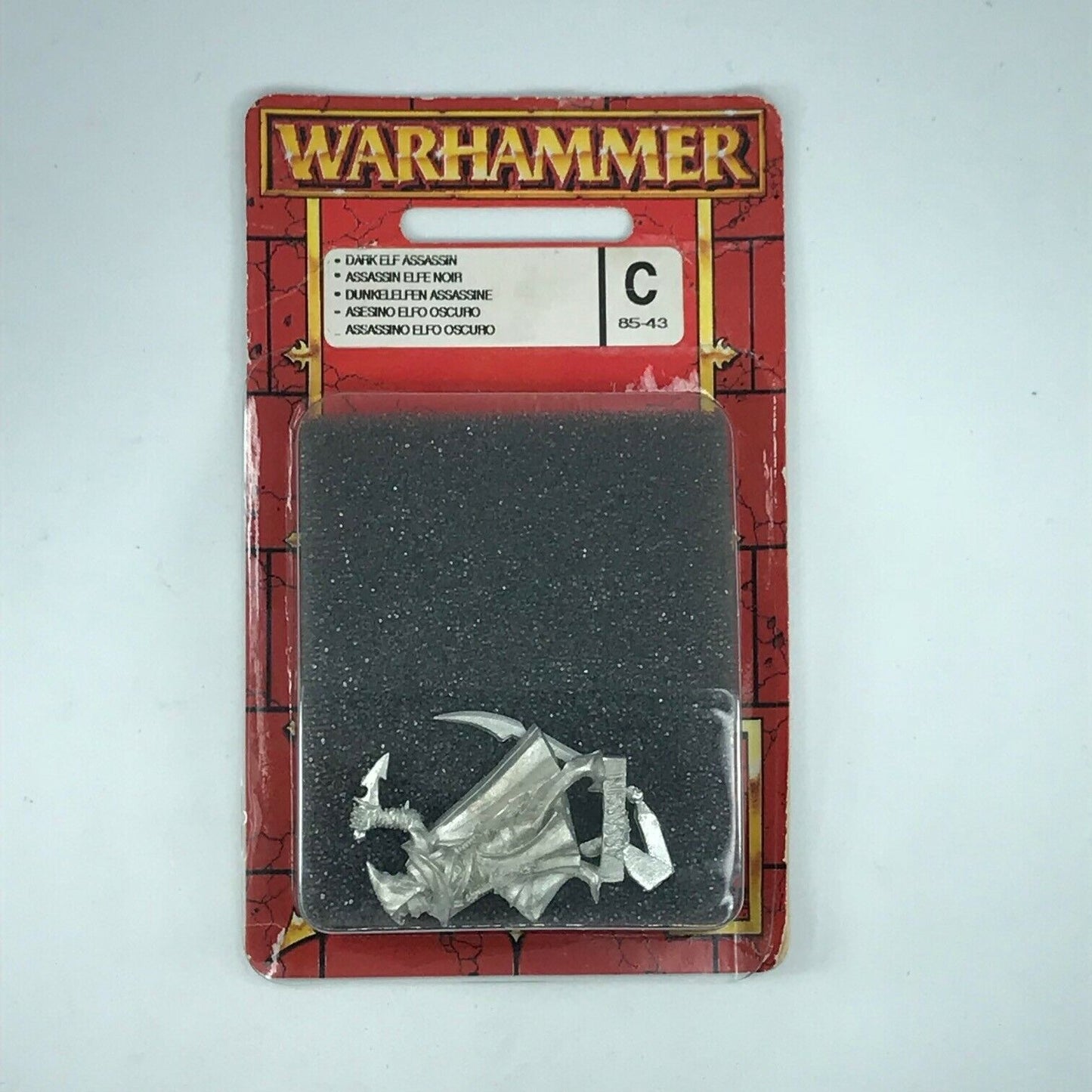 Metal Classic Dark Elf Elves Assassin Blister - Warhammer Fantasy C972