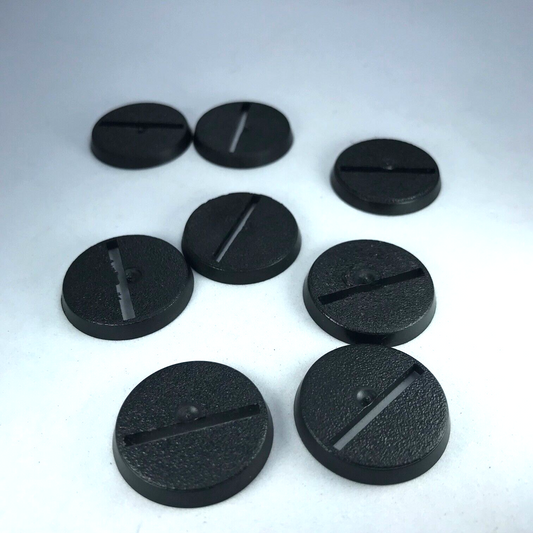 Original Games Workshop 25mm Round Slotta Bases Dated 2005 - Warhammer 40K X4282