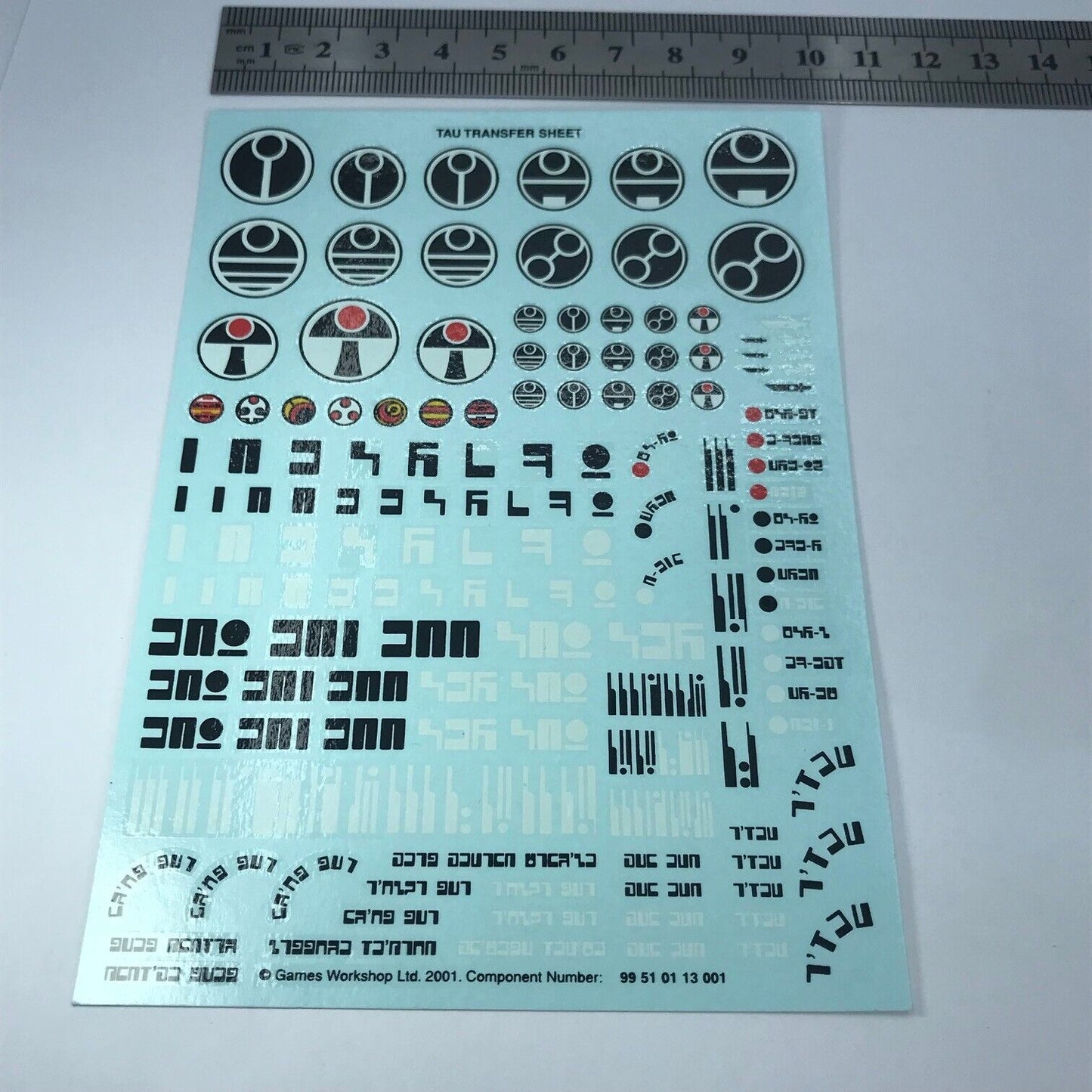 Tau T'au Empire Transfer Sheet - Warhammer 40K T195