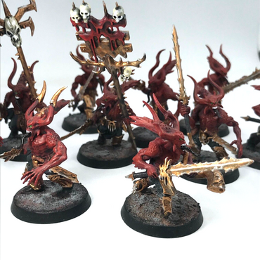 Custom Daemons Of Khorne Bloodletters Chaos - Warhammer Age of Sigmar C2501