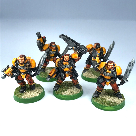 Classic Imperial Fist Scout Section Space Marine - Painted - Warhammer 40K C3441