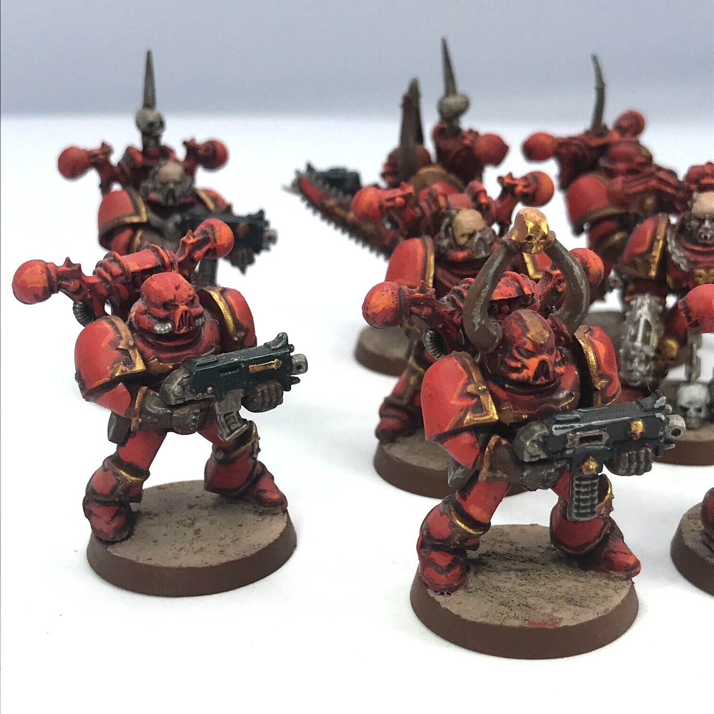 Khorne Chaos Space Marines Squad - Painted - Warhammer 40K C2834