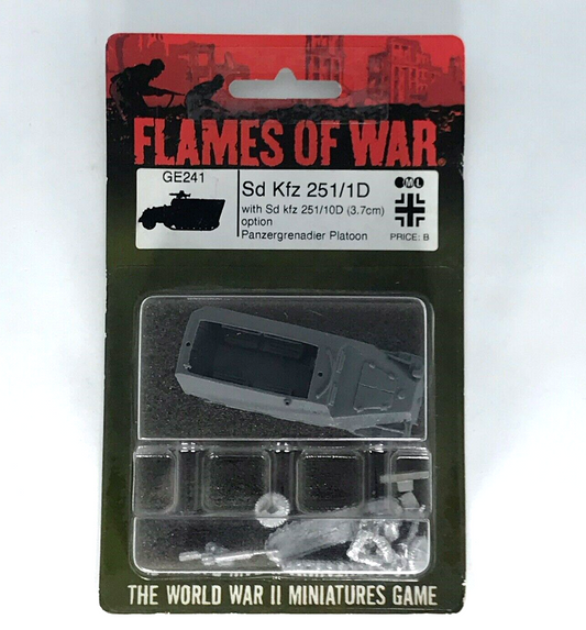 German Axis Sd Kfz 251/D Panzergrenadier Half-track Blister - Flames of War C82