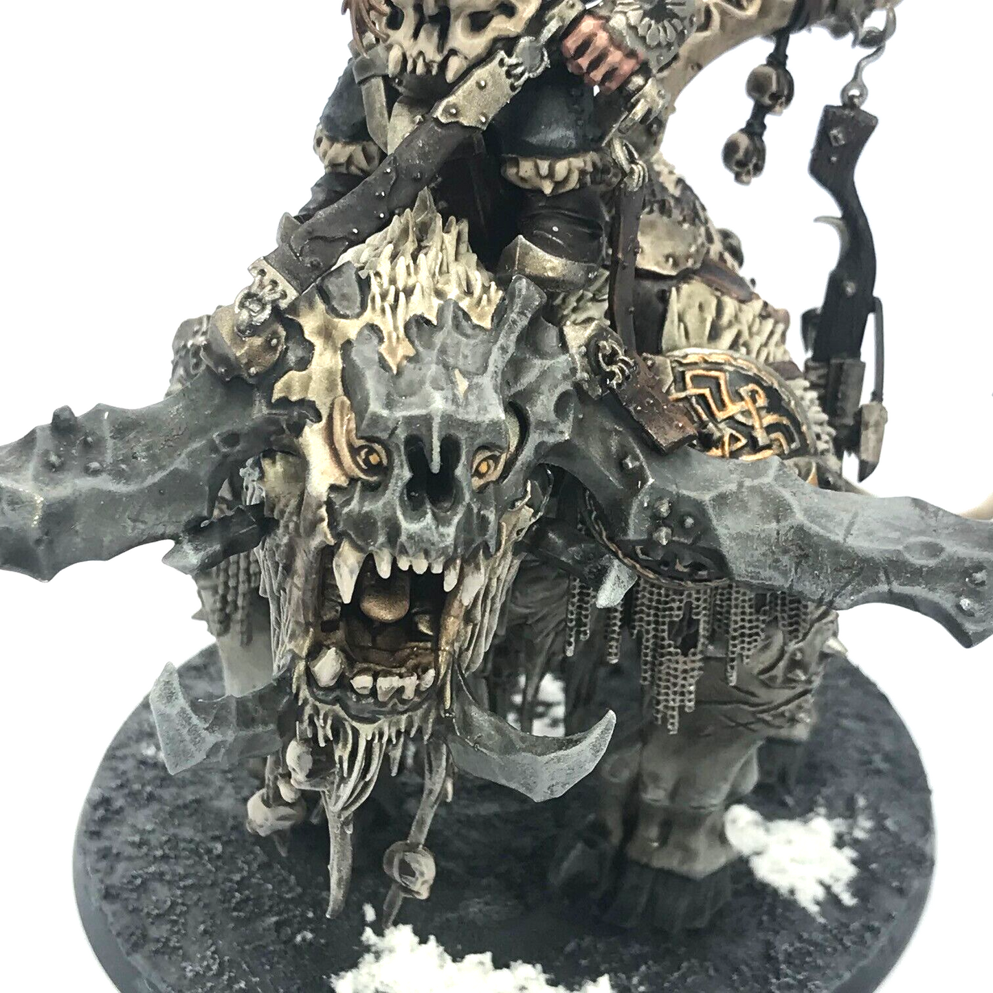 Huskard on Stonehorn Ogor Mawtribes - Painted -Warhammer Fantasy Games Workshop