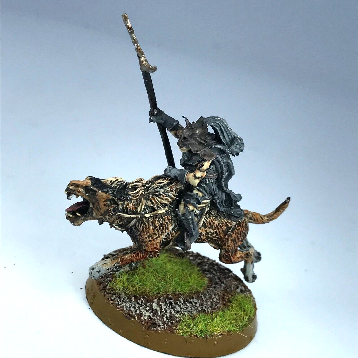 Metal Orc Warg Rider - Painted - Warhammer / Lord of the Rings C3659