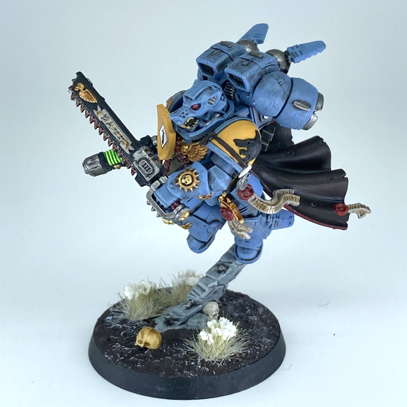 Merlin Space Wolves Captain with Jump Pack - Space Wolves - Painted Warhammer 40K GW C2979