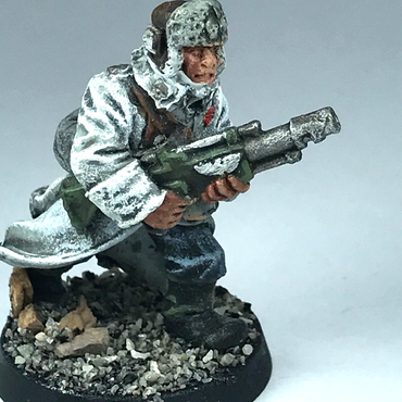 Metal Valhallan Ice Warrior Rifleman Imperial Guard - Warhammer 40K X10018