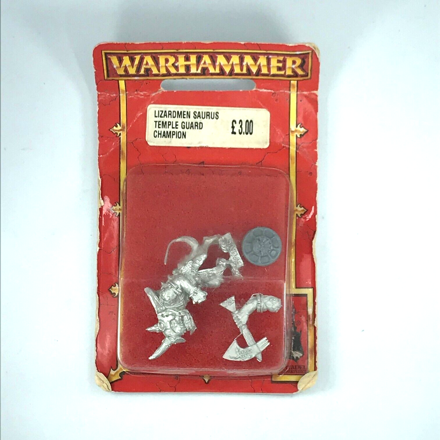 Metal Classic Lizardmen Saurus Temple Champion Blister - Warhammer Fantasy C1773