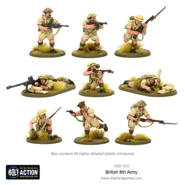 British 8th Army Infantry - Warlord Games Bolt Action Miniatures