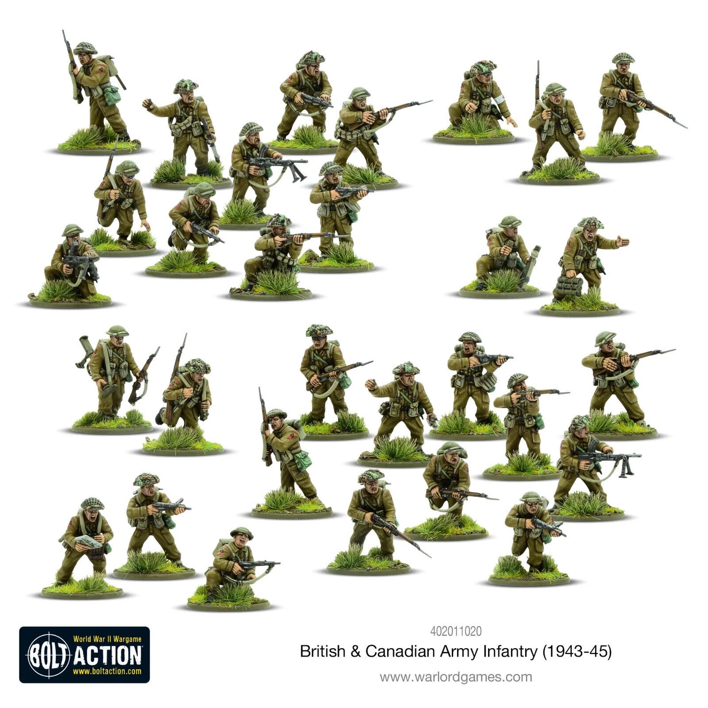 British And Canadian Army Infantry - Warlord Games Bolt Action Miniatures