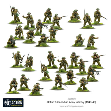 British And Canadian Army Infantry - Warlord Games Bolt Action Miniatures