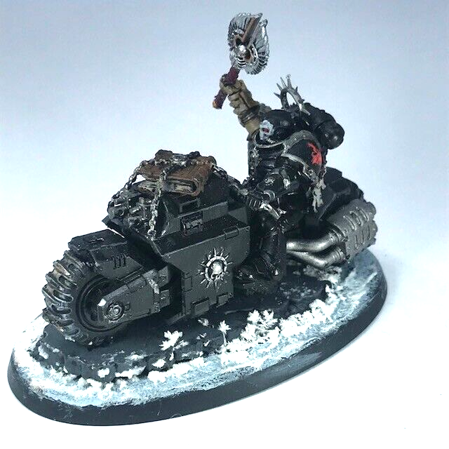 Space Marine Primaris Chaplain on Bike - Painted - Warhammer 40K C4056