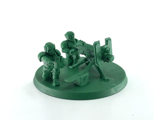 Cadian Heavy Bolter Team Imperial Guard - Painted - Warhammer 40K C3537